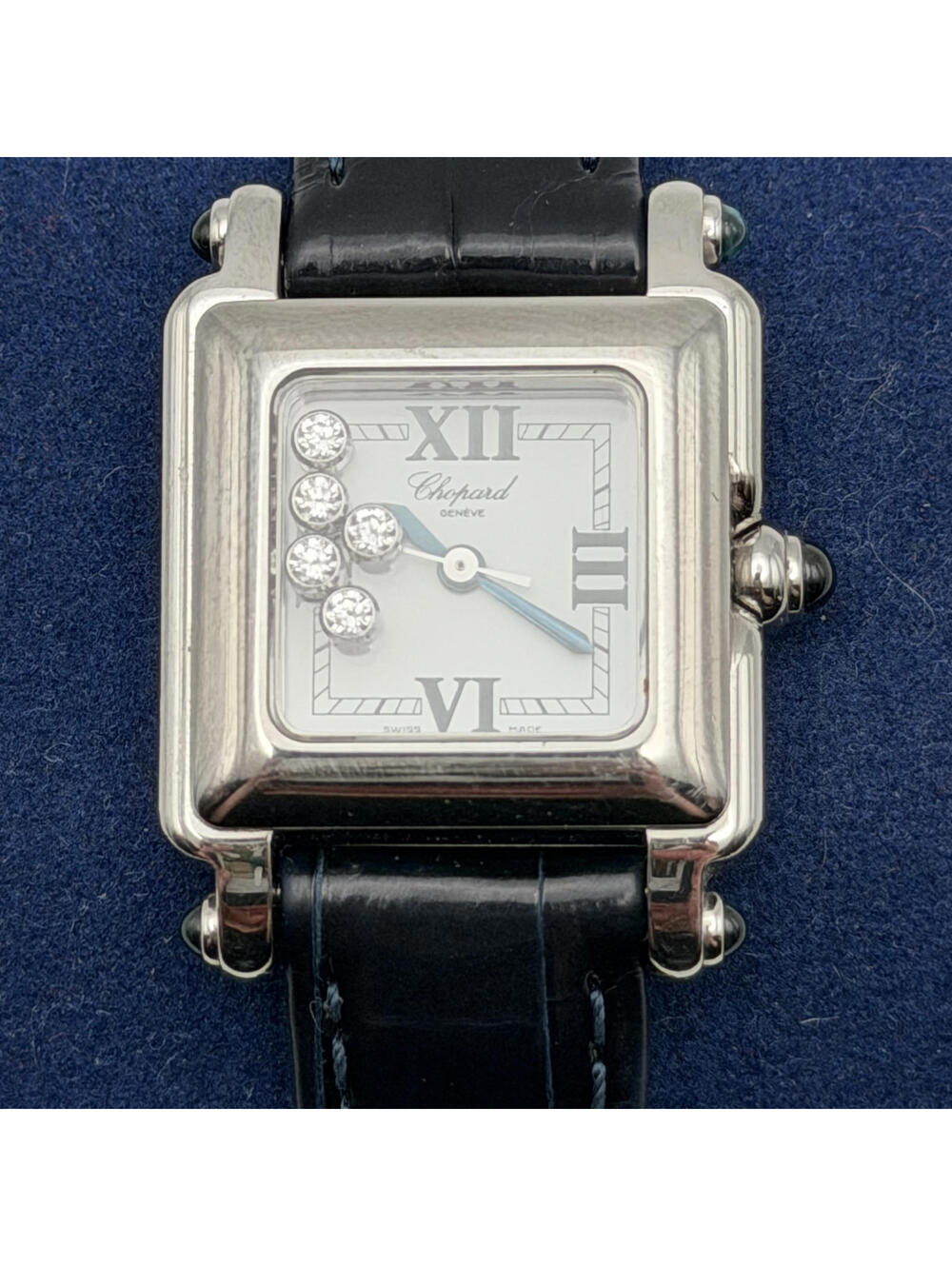 Chopard Happy Sport Diamond Square Watch – Stainless Steel – Swiss Made - Picture 2 of 11